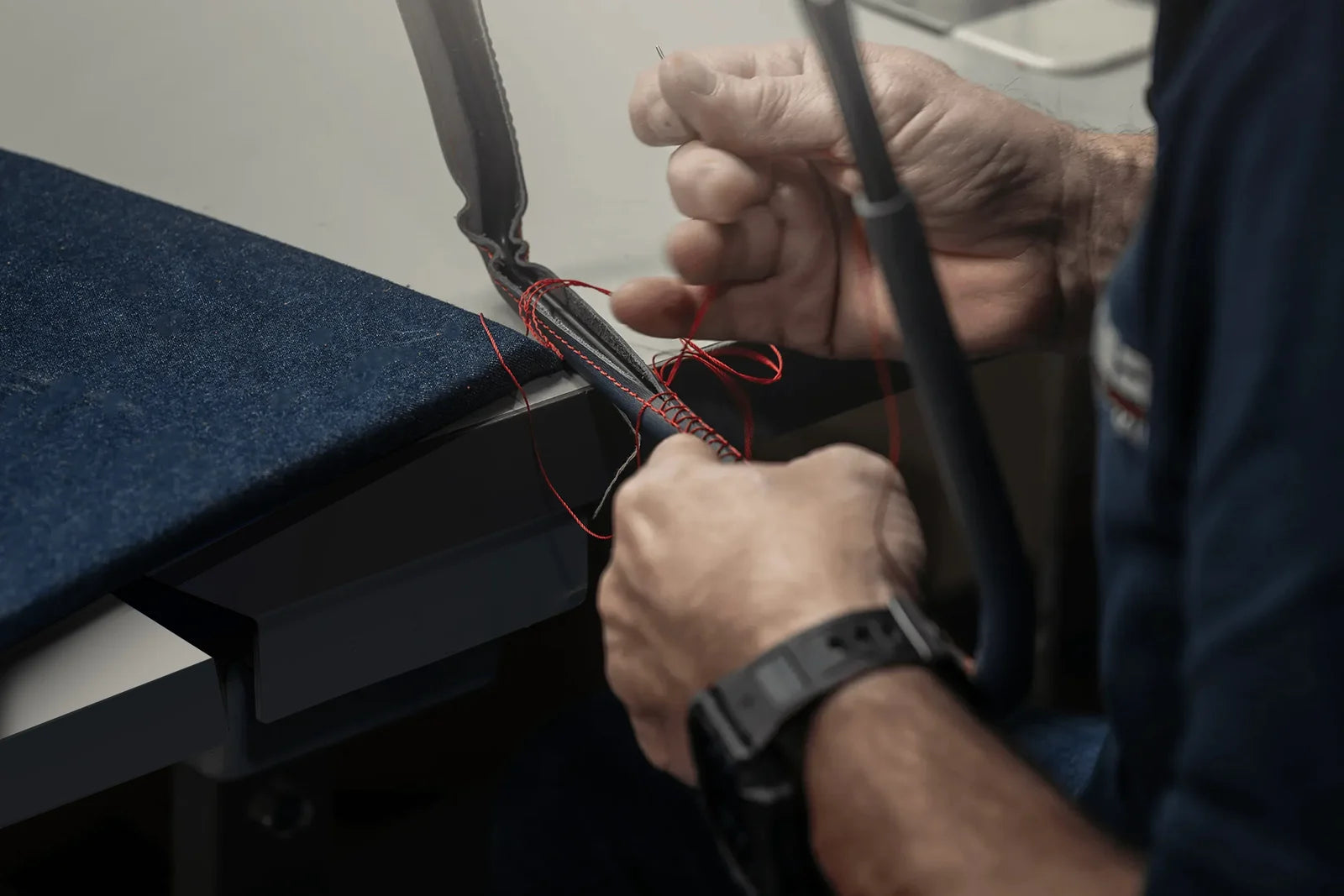 Gunther Werks interior stitching